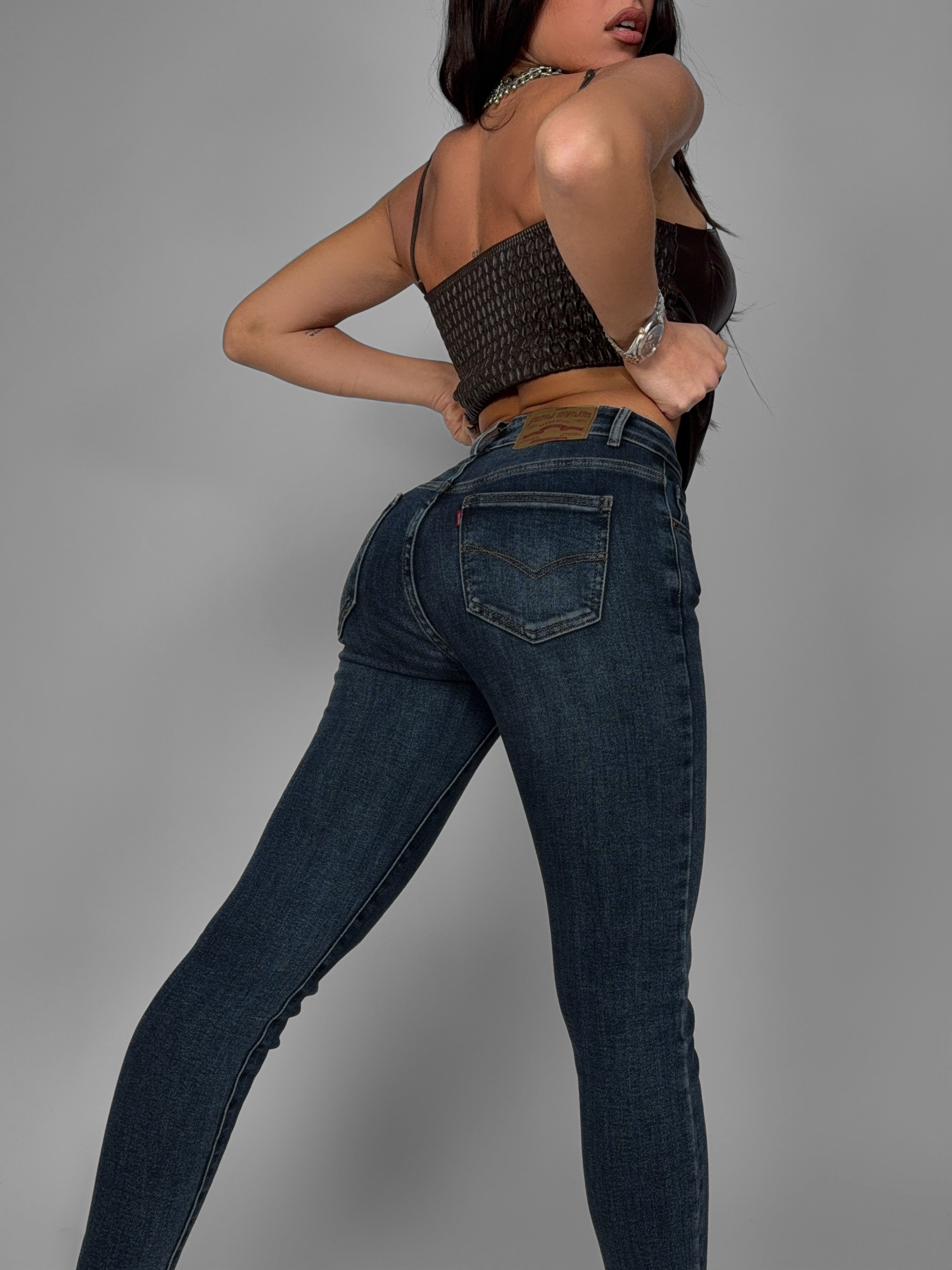 Miracle Push Up Jeans -5KG - Dark Blue