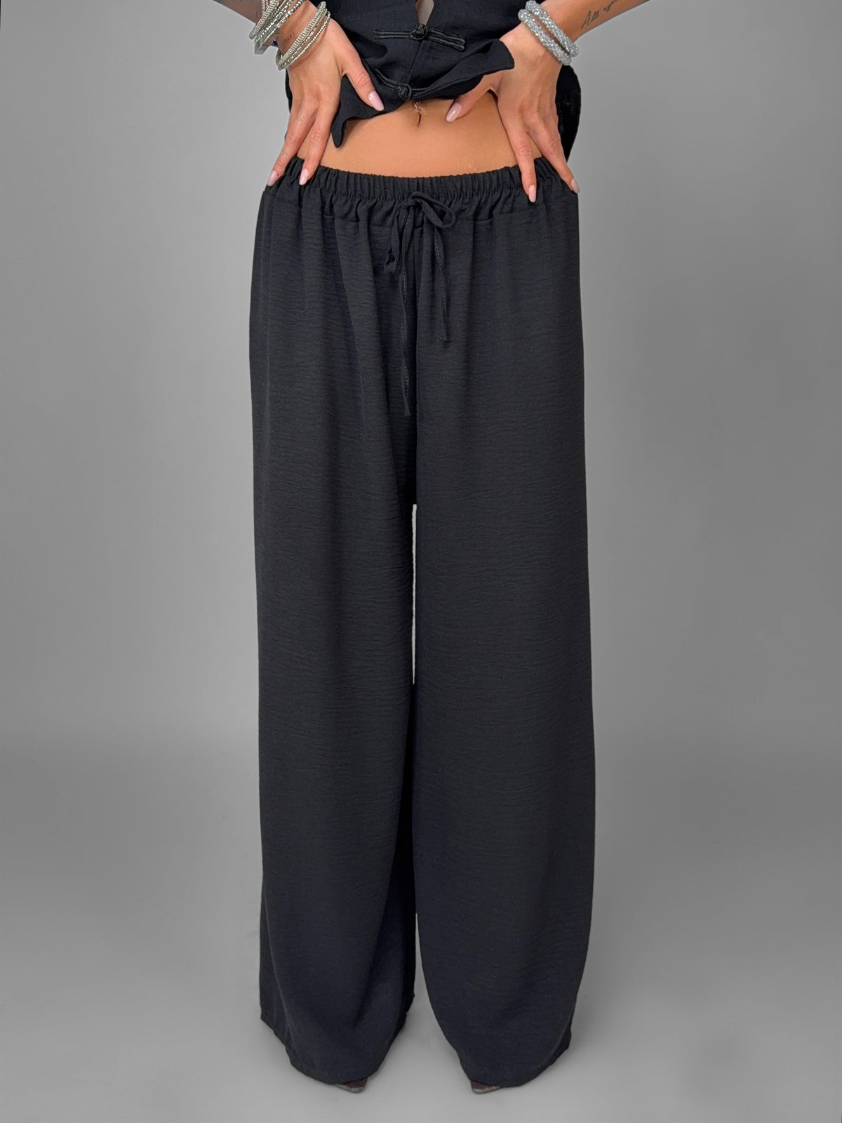 Pantalone Refined Line-Black