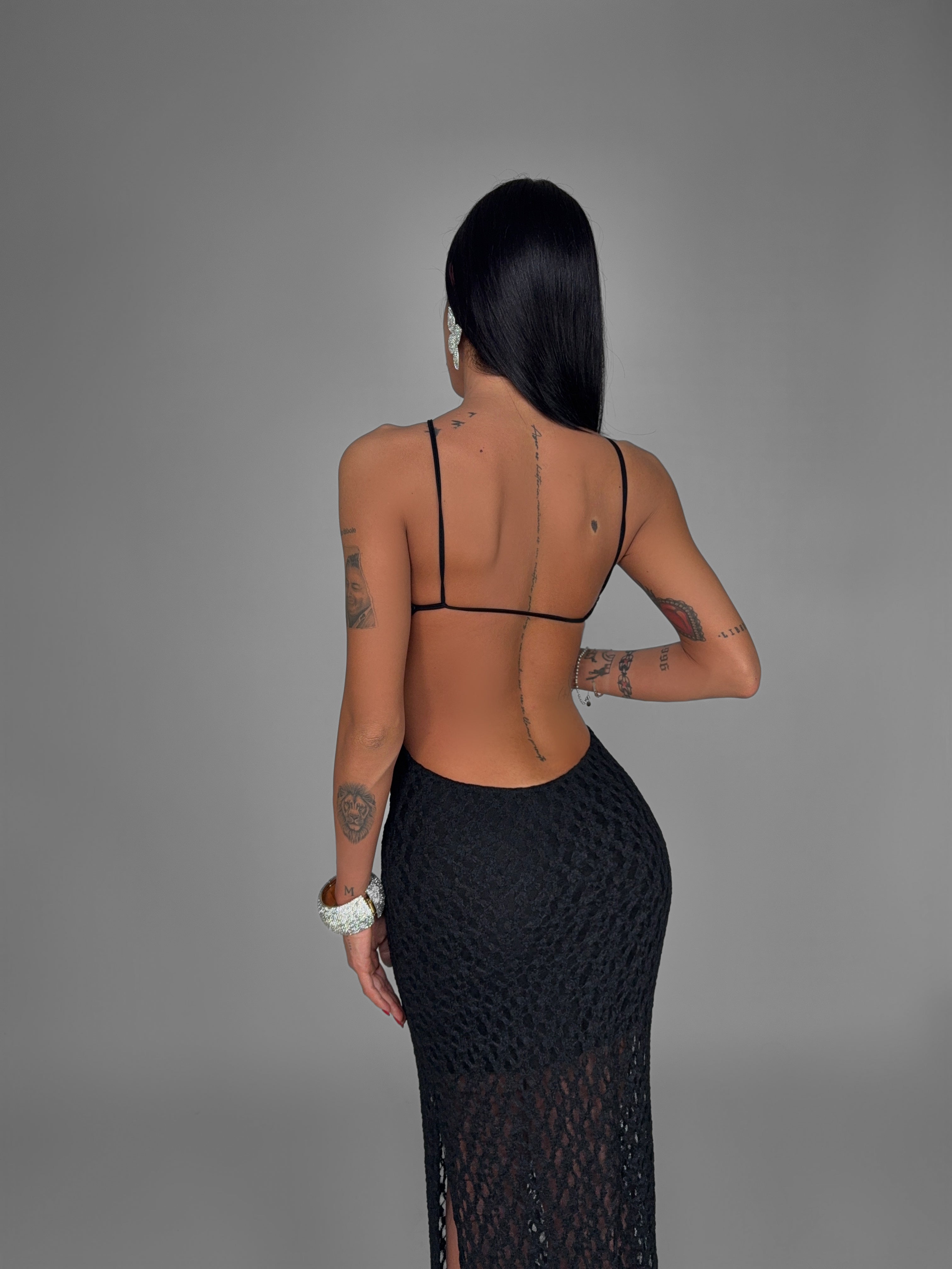 Dress Lace Glow-Black