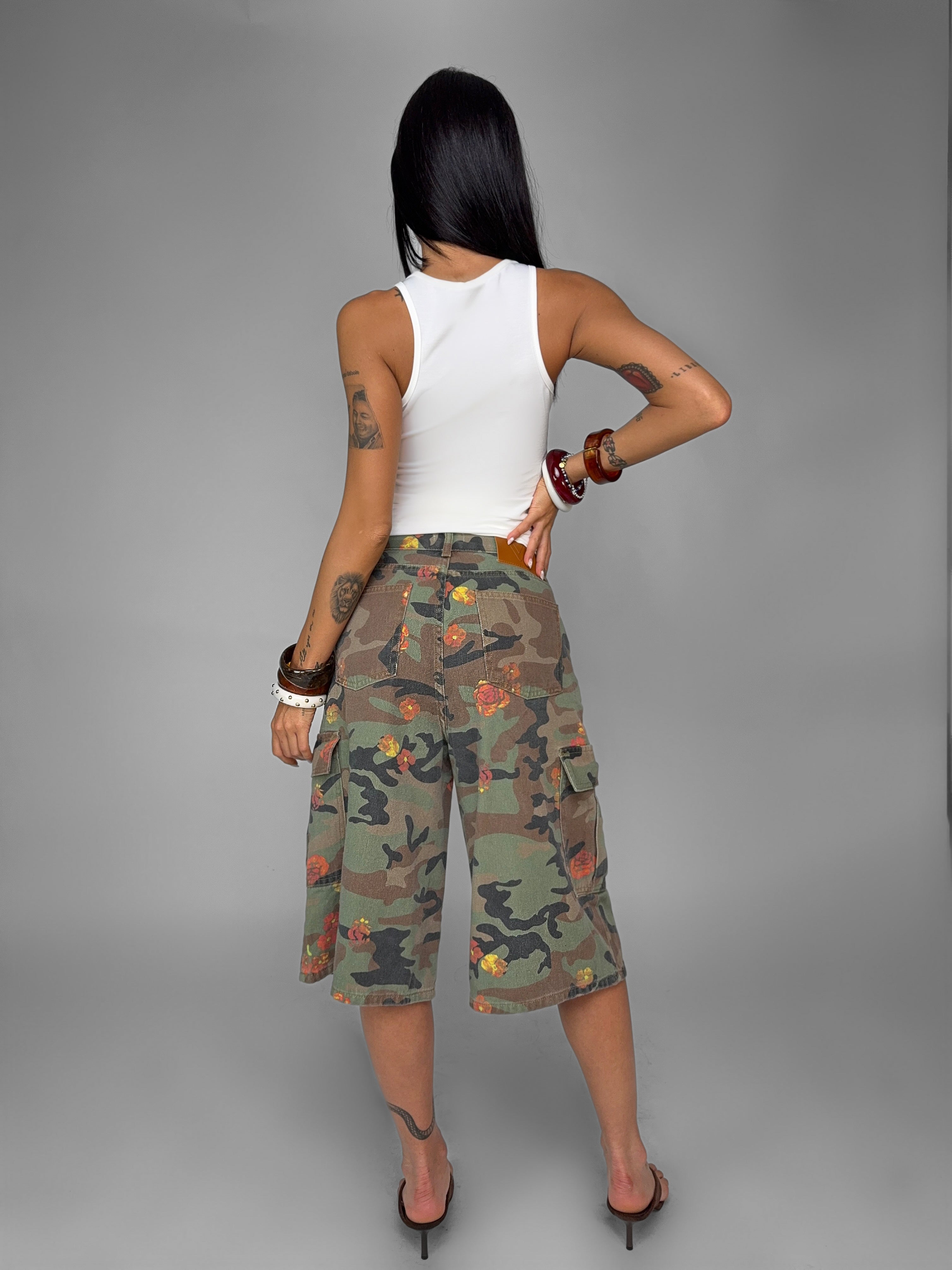 Bermuda Floral Military