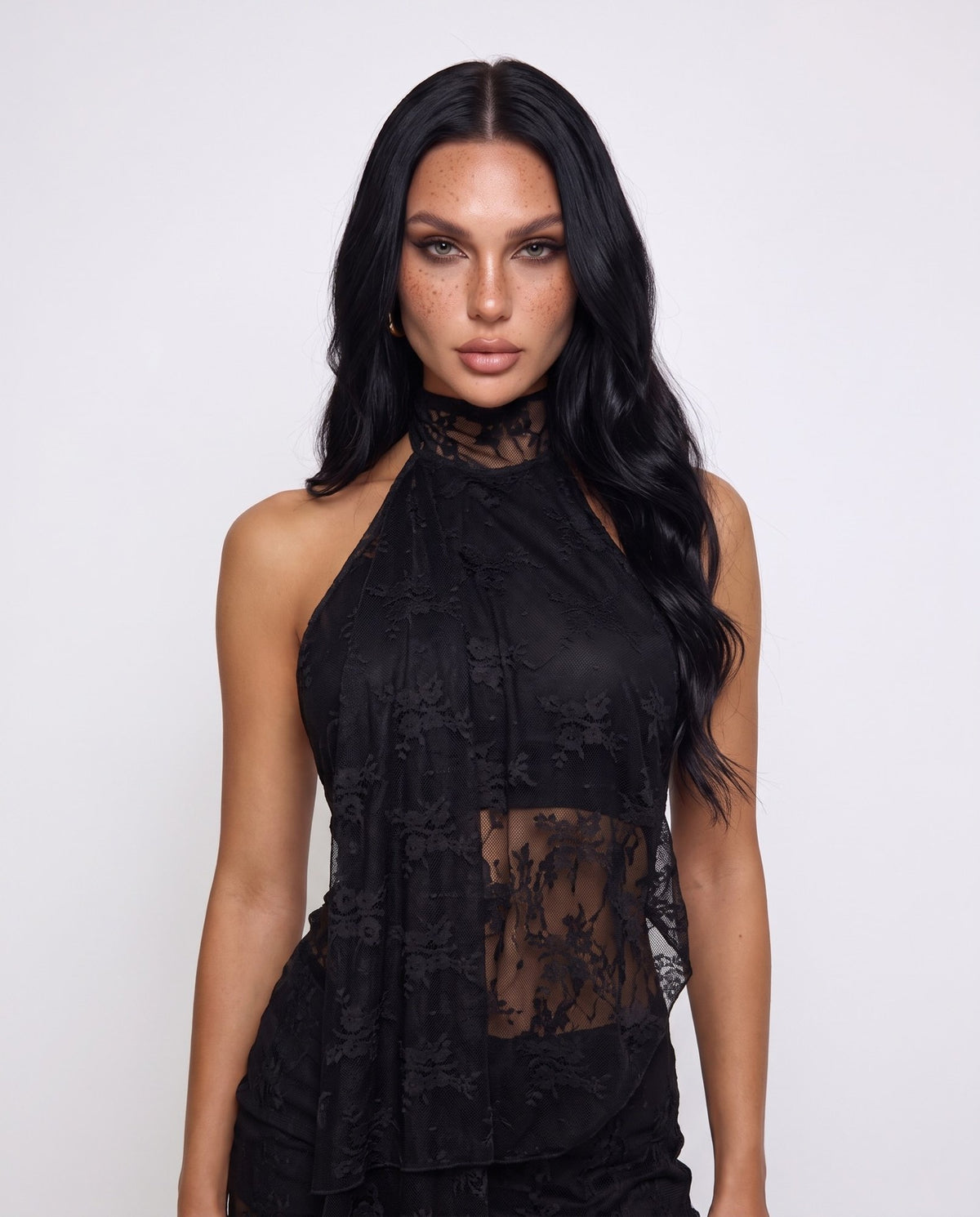 Abito Lace Sash-Black