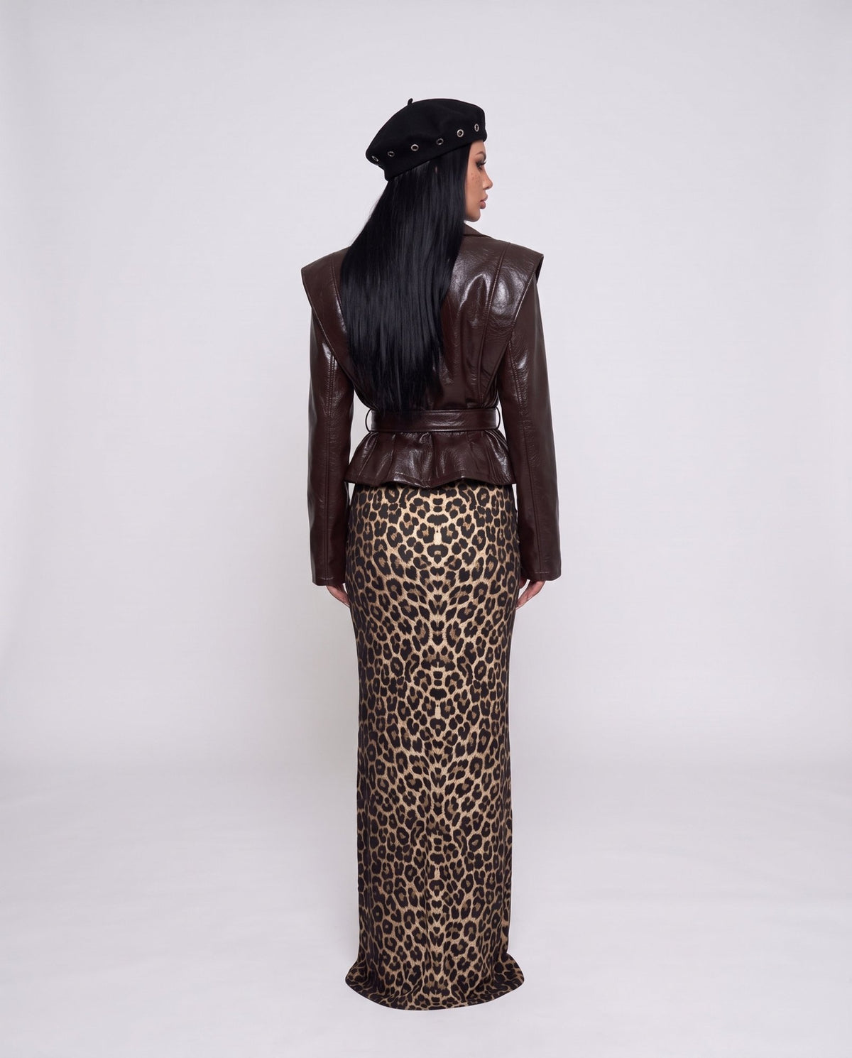 Trench Vintage Leather-Cherry Red