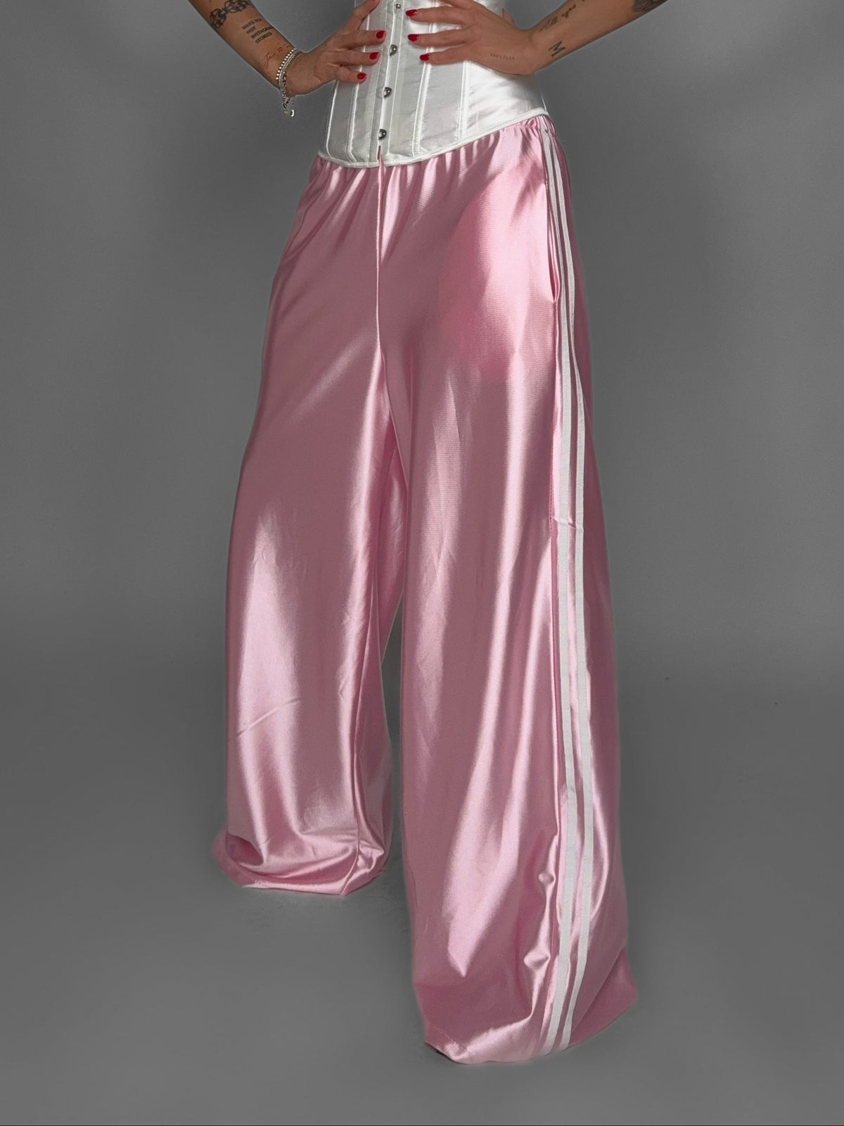 Pantalone Shiny Side-Pink