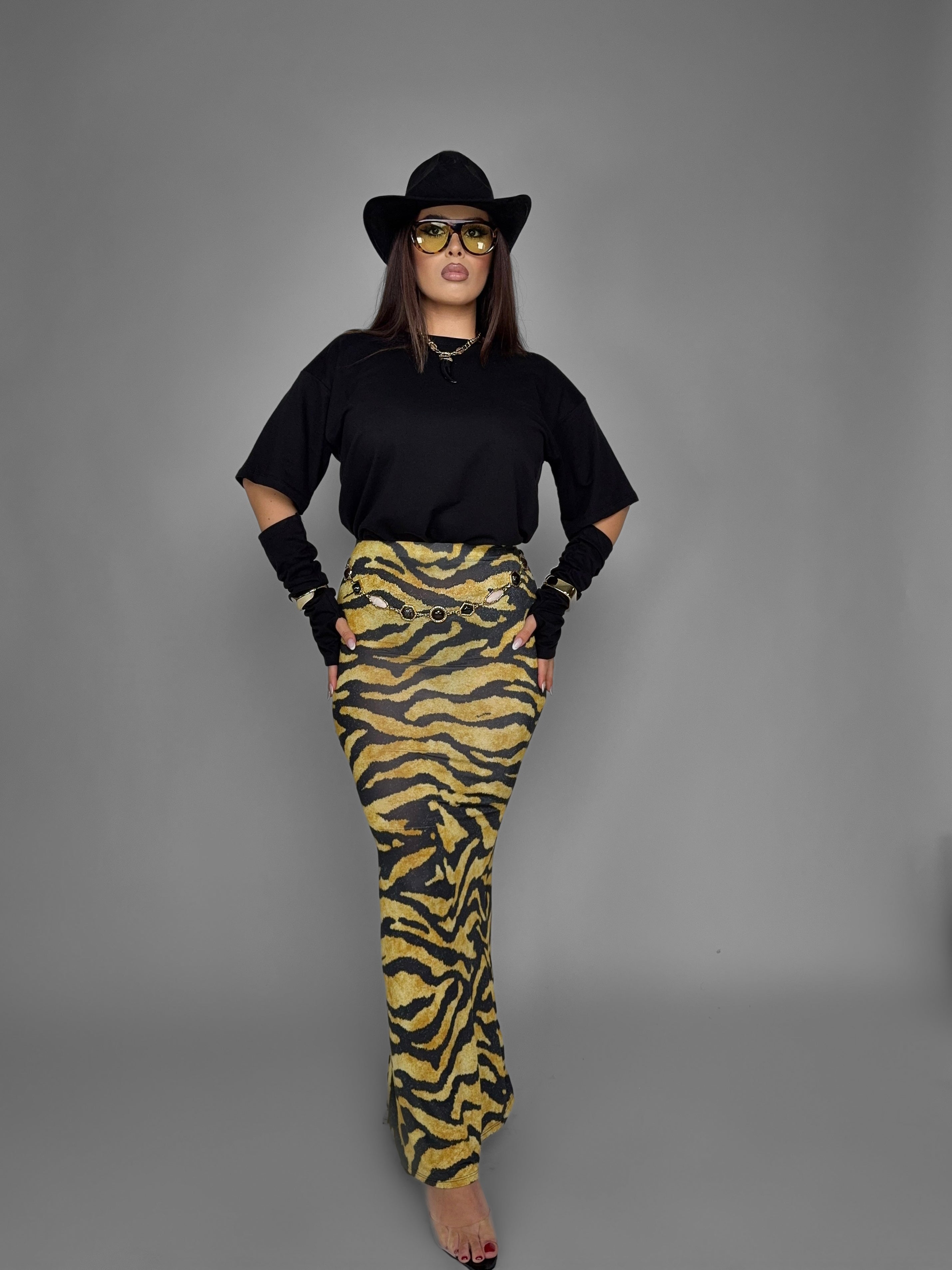 Total Look Yellow Zebra