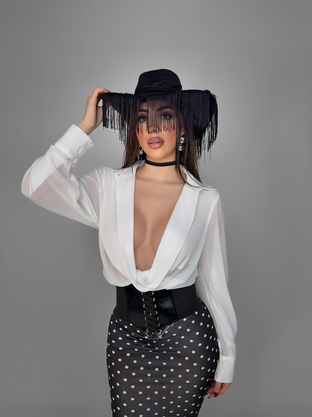 Sheer Elegance Shirt-White