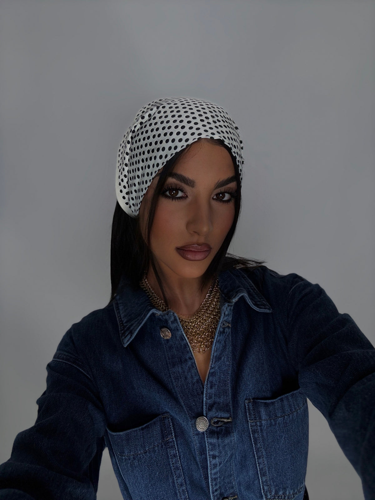 Bandana Pois-White