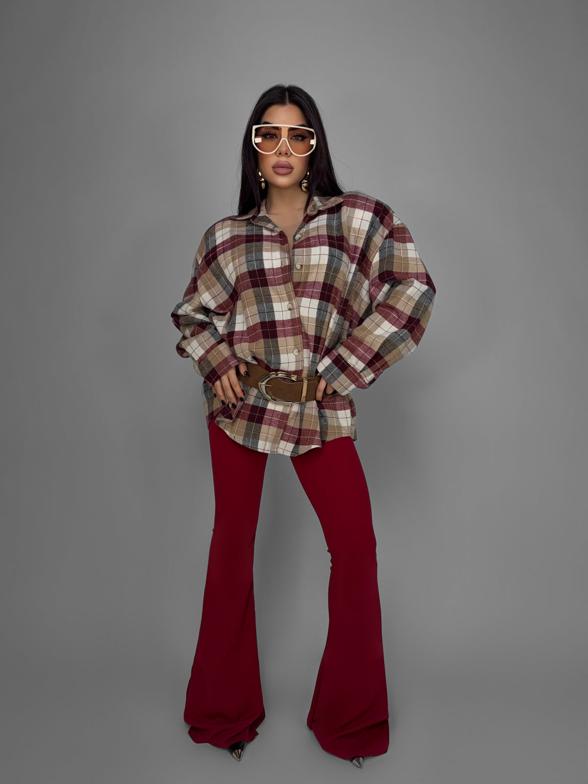 Total Look Country Check-Cherry