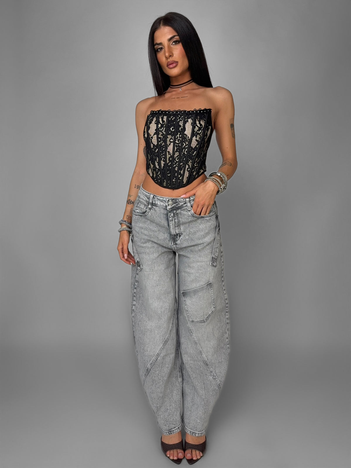 Total Look Grey Belt