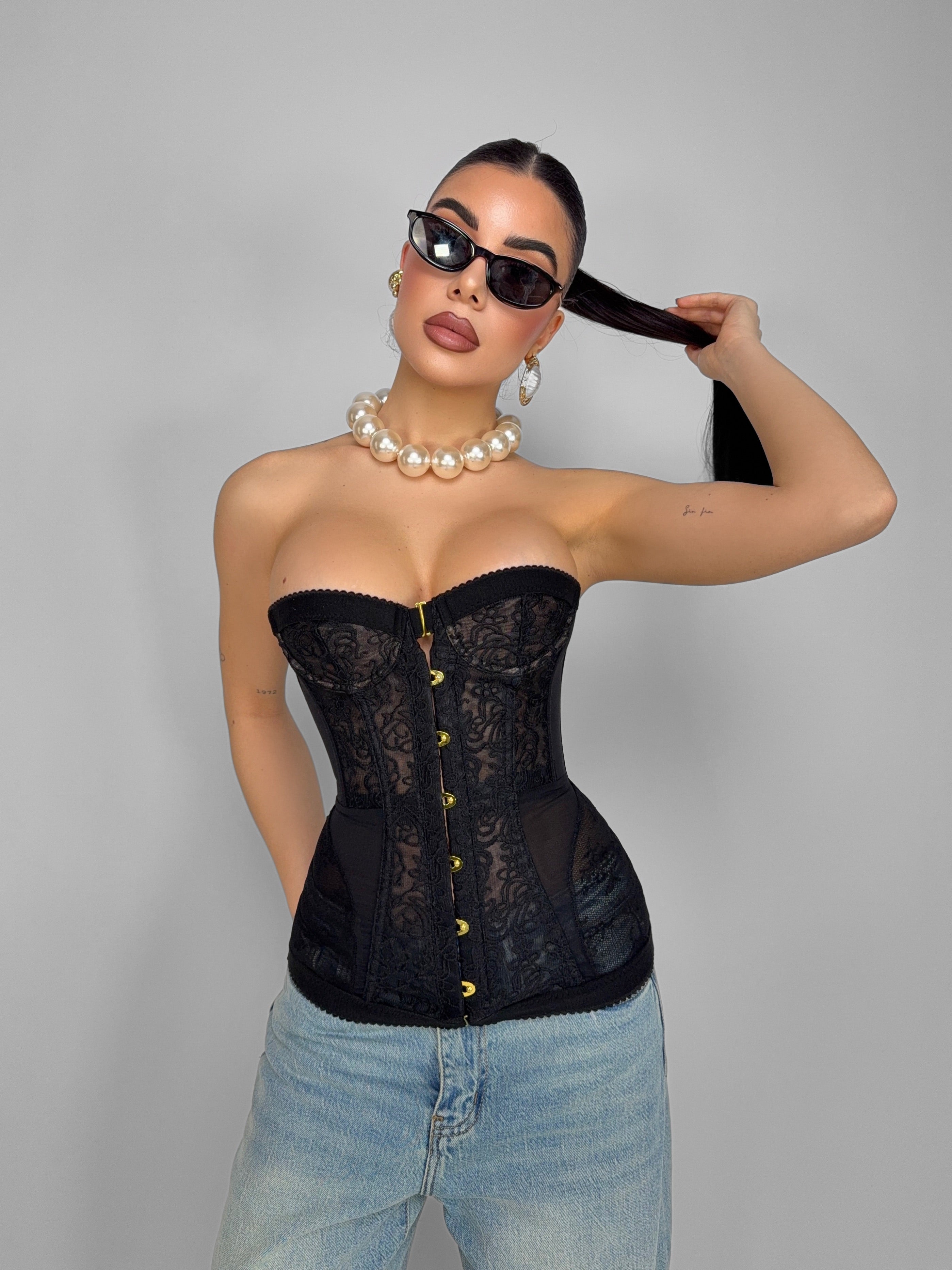 Glamour Bustier-Black