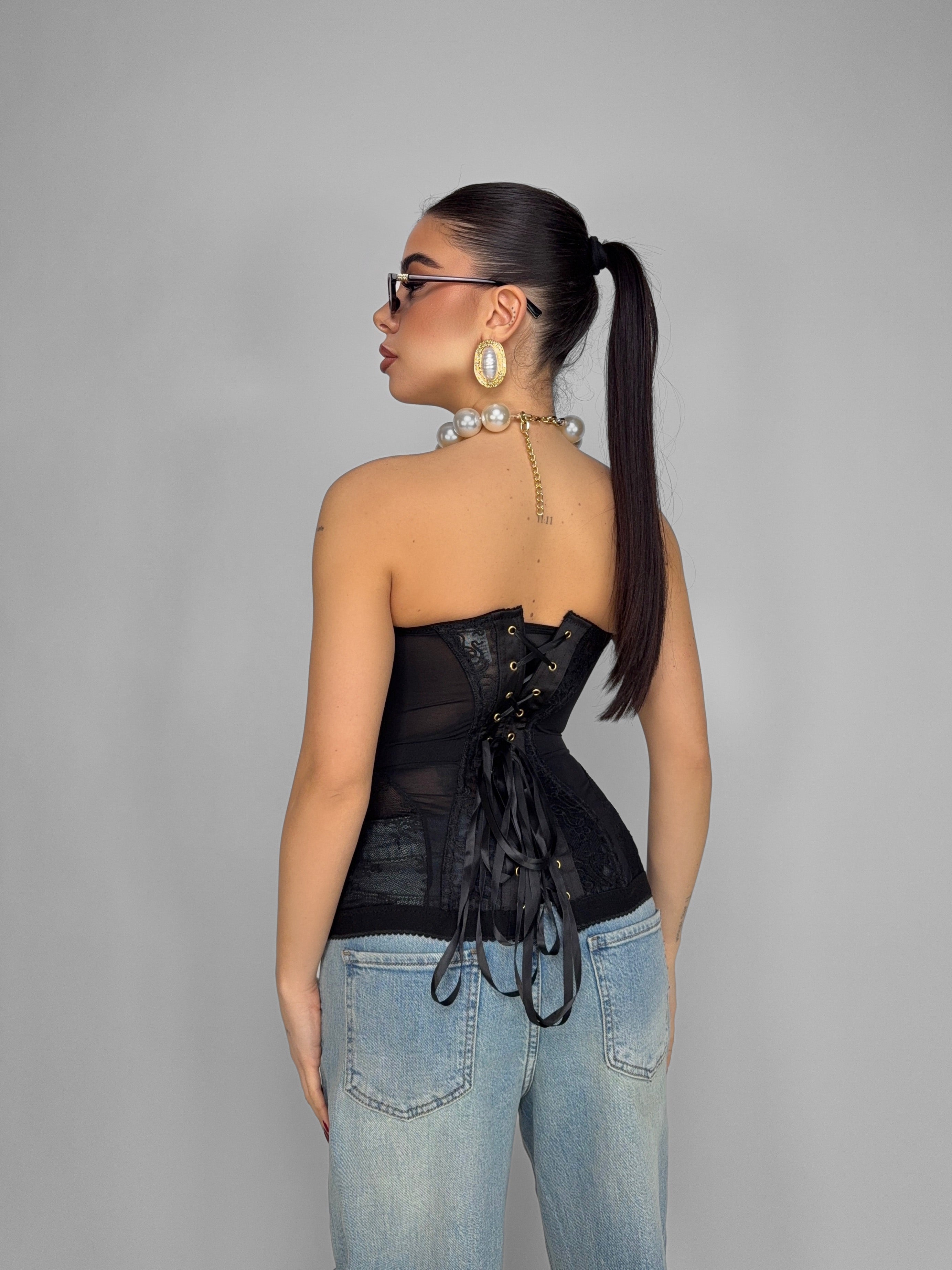 Glamour Bustier-Black