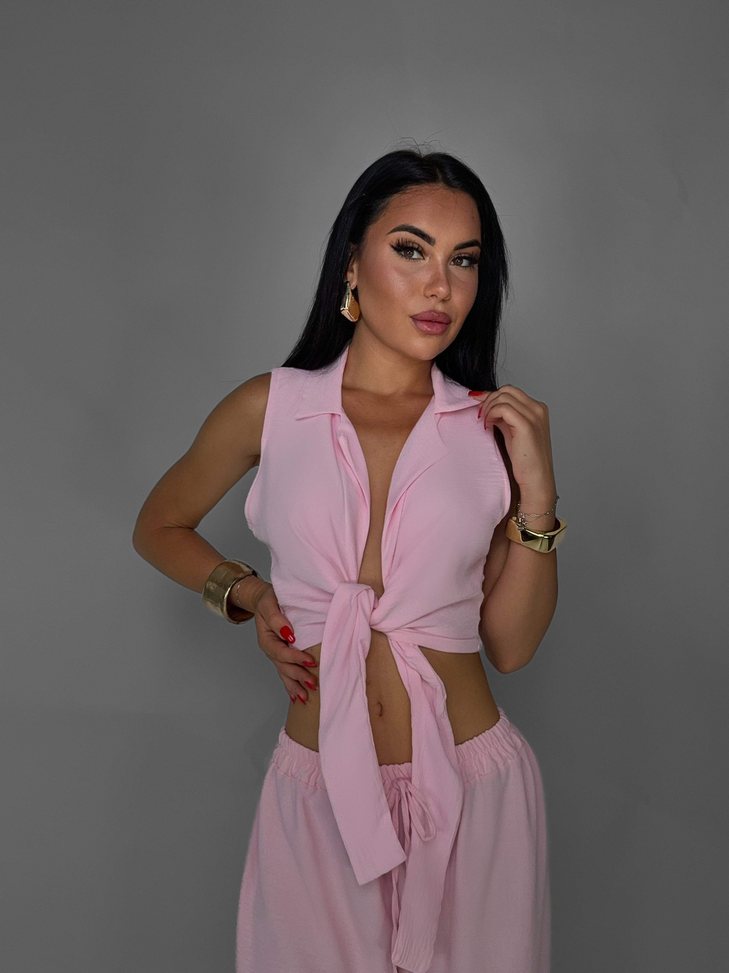 Top Bow Detail-Pink