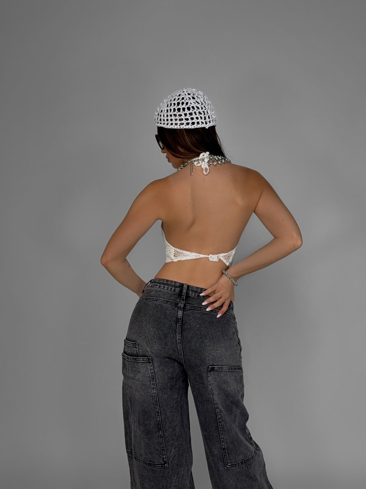 Top White Crochet