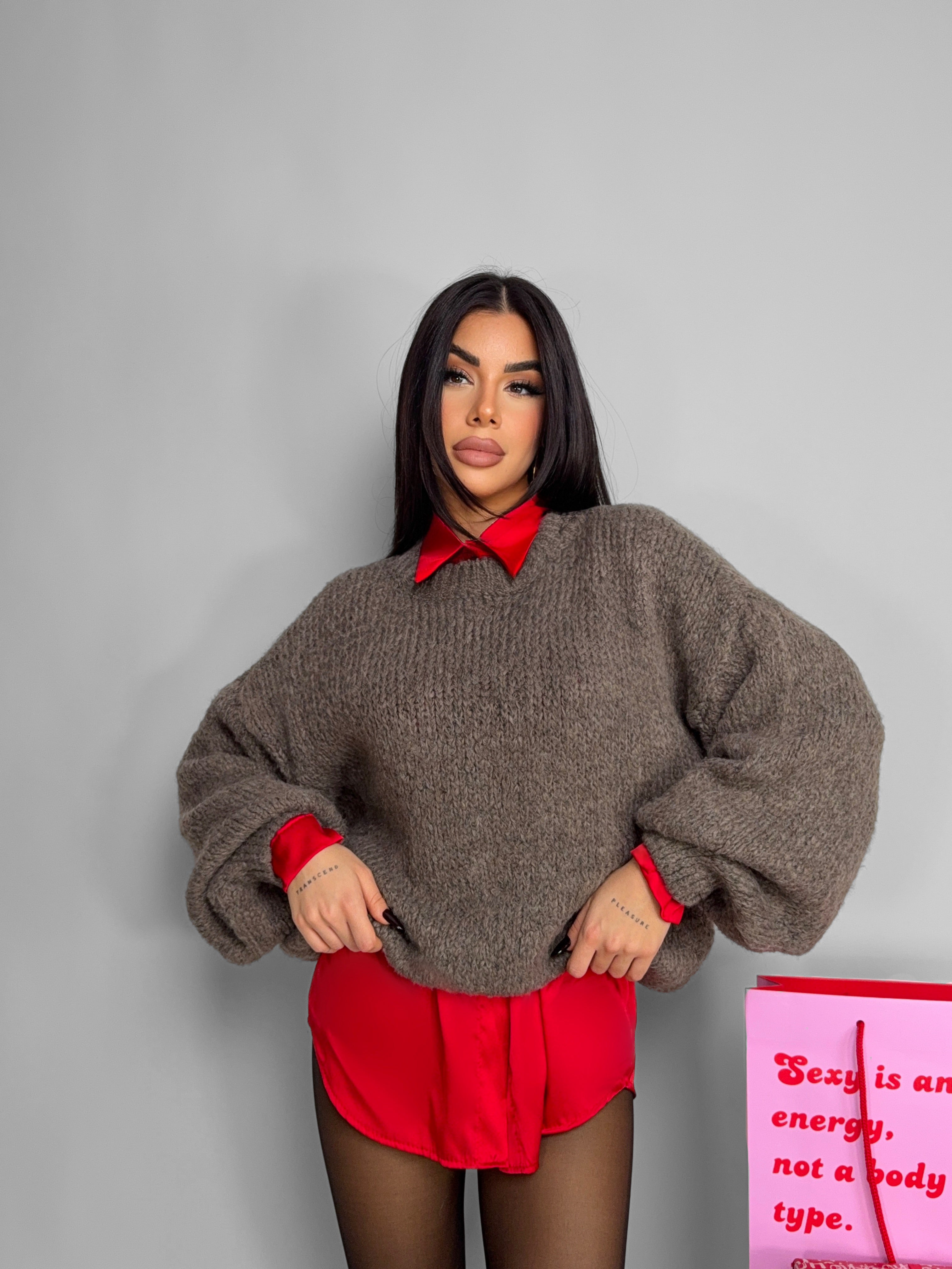 Balloon Hoodie-Dove Gray