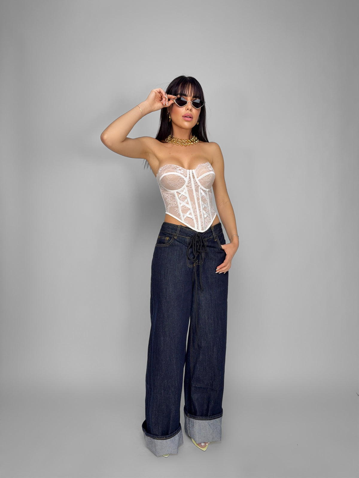 Total Look Romantic Lace White