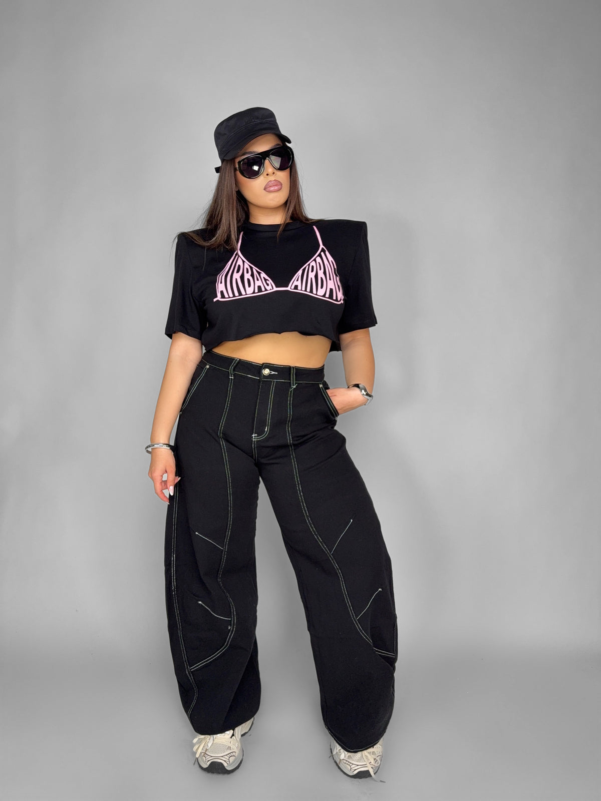 Total Look Contrast Denim