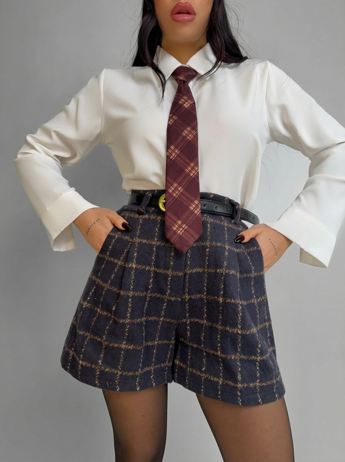 Oxford-Blue Shorts