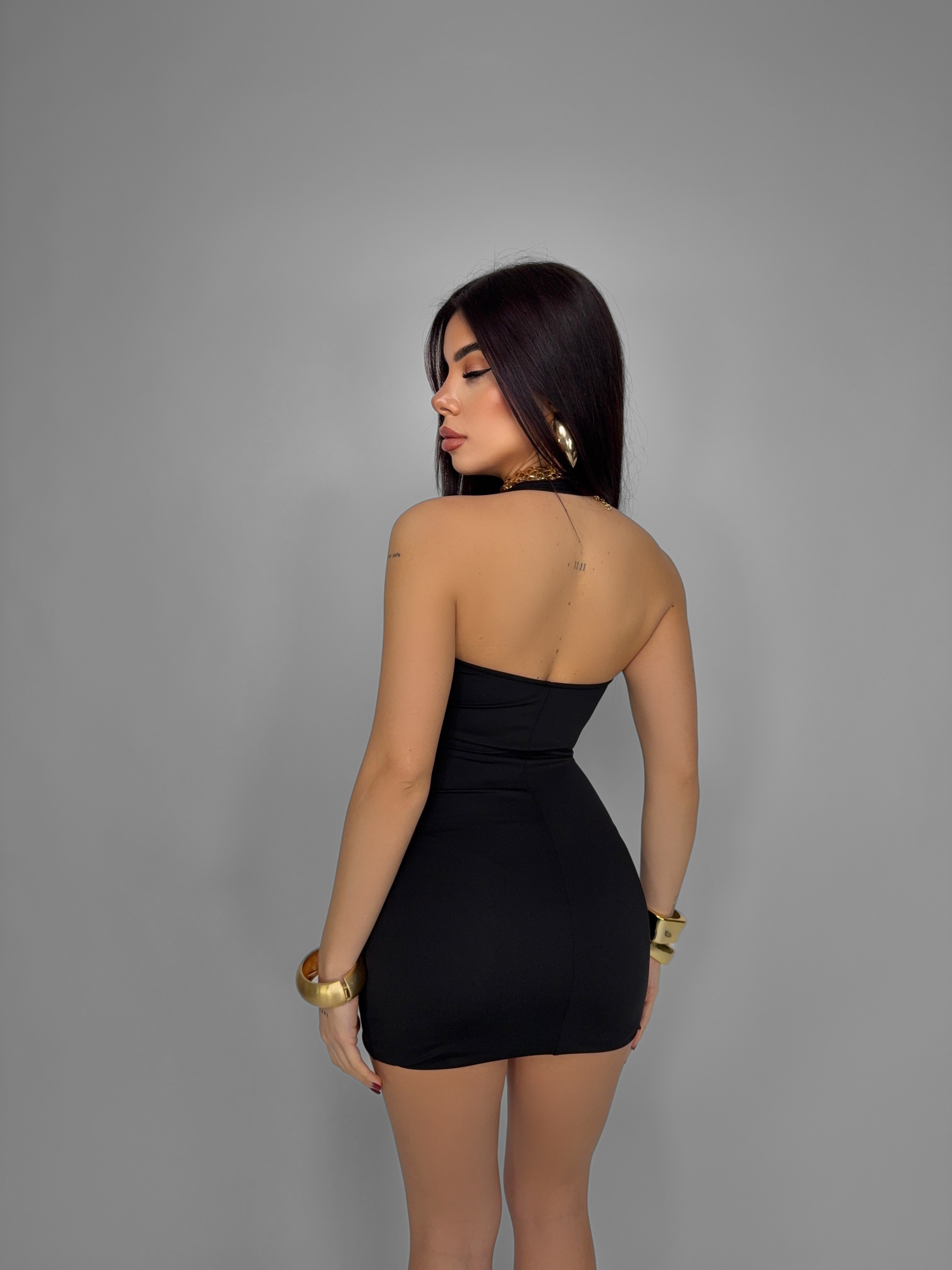 Sheer Detail Dress