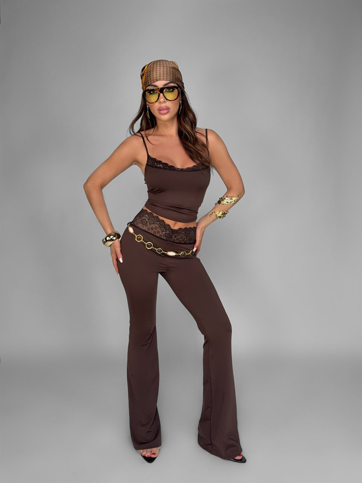 Completo Pure Lace-Brown