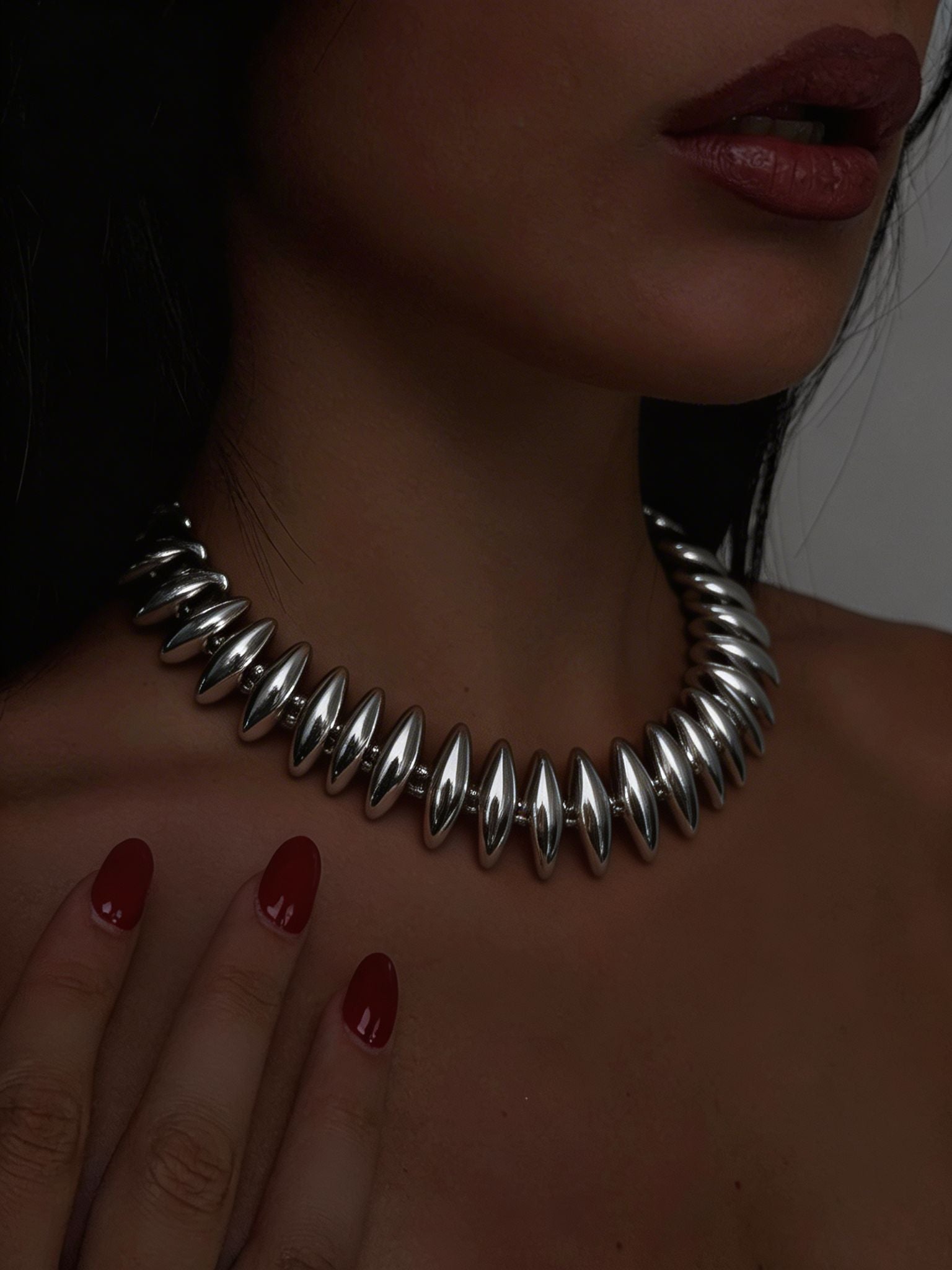 Twisted-Silver Necklace