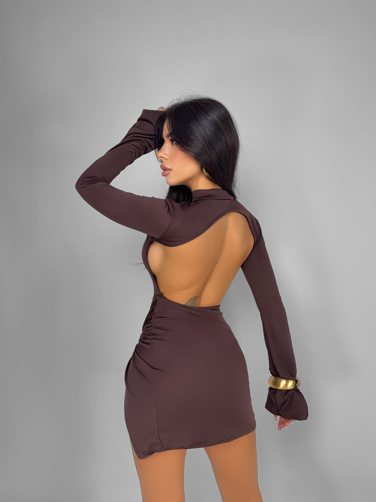 Spice Girl Dress - Brown