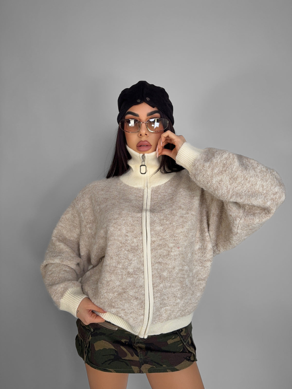 Zip-Up Sweater