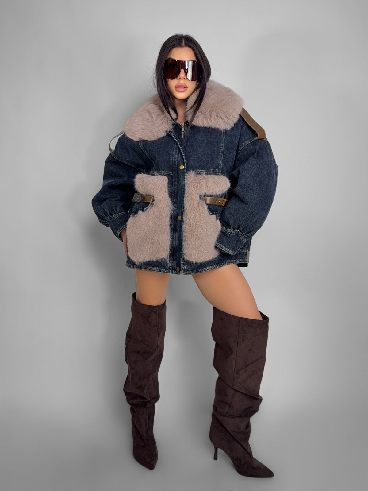 Total Look Denim Mud