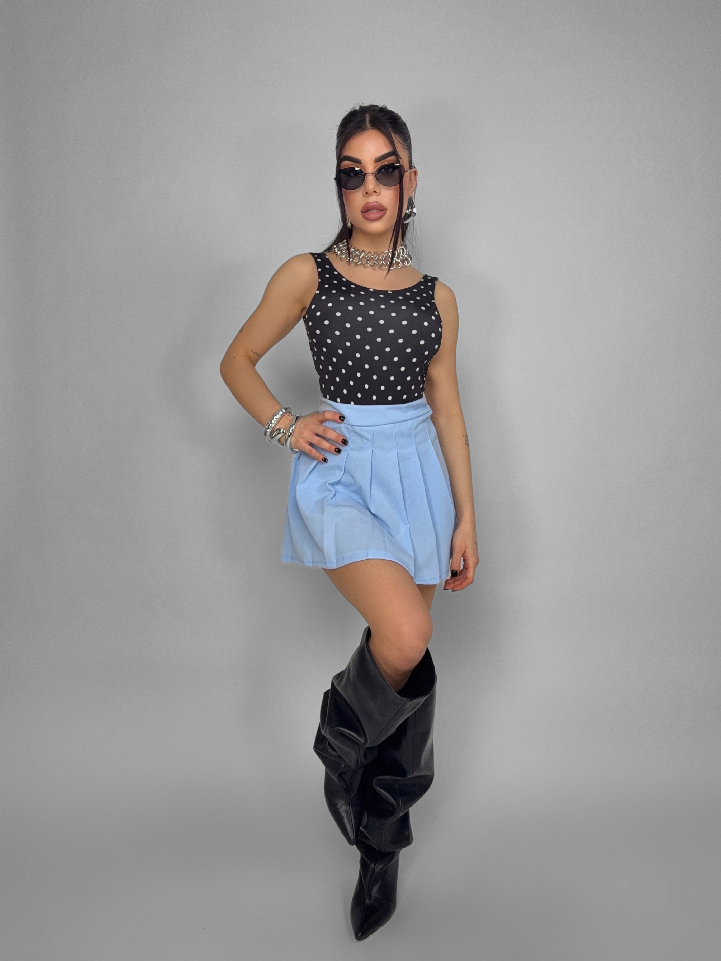 Total Look College Light Blue