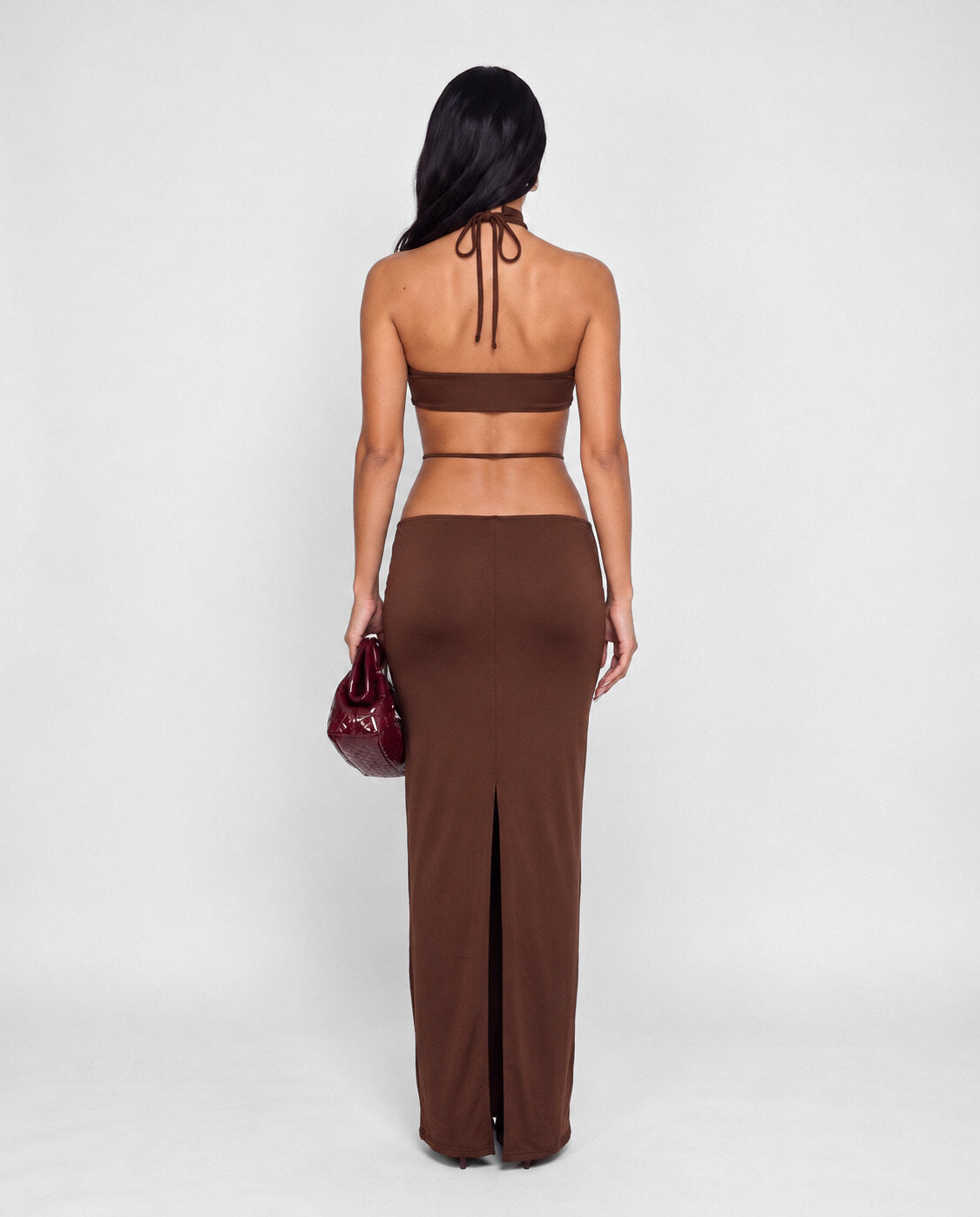 Abito Cut Out-Brown