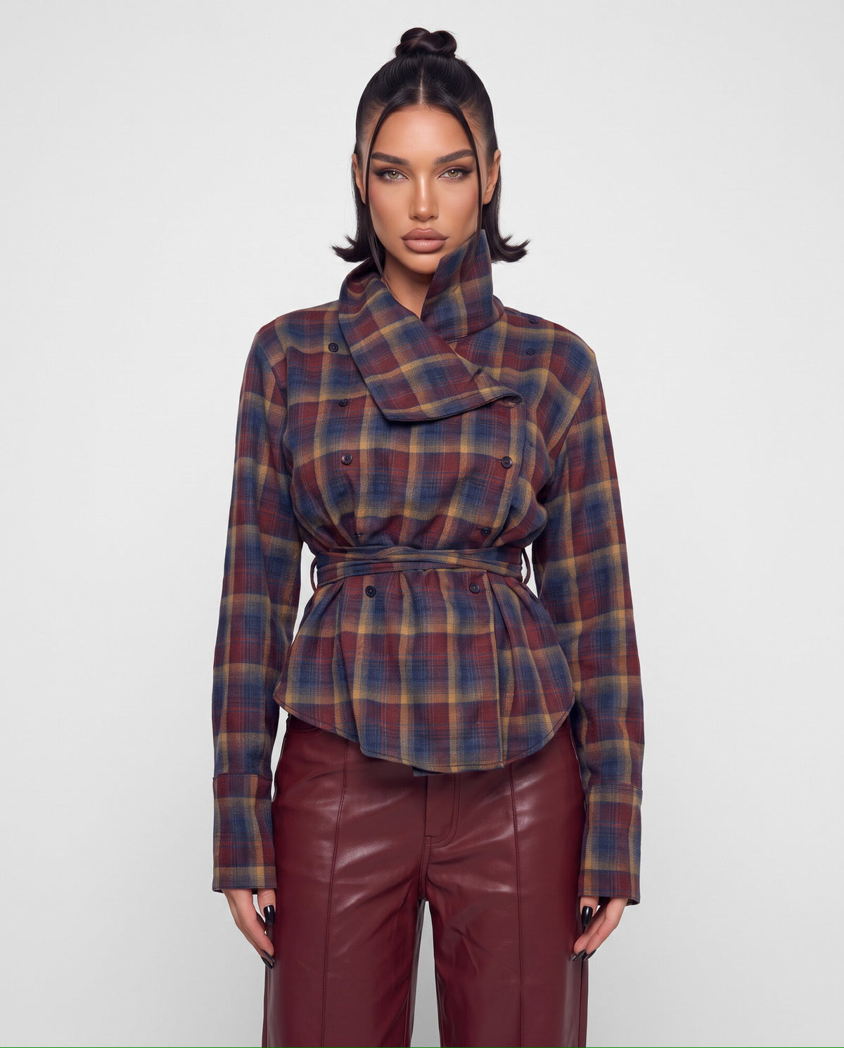 Camicia Check Collar