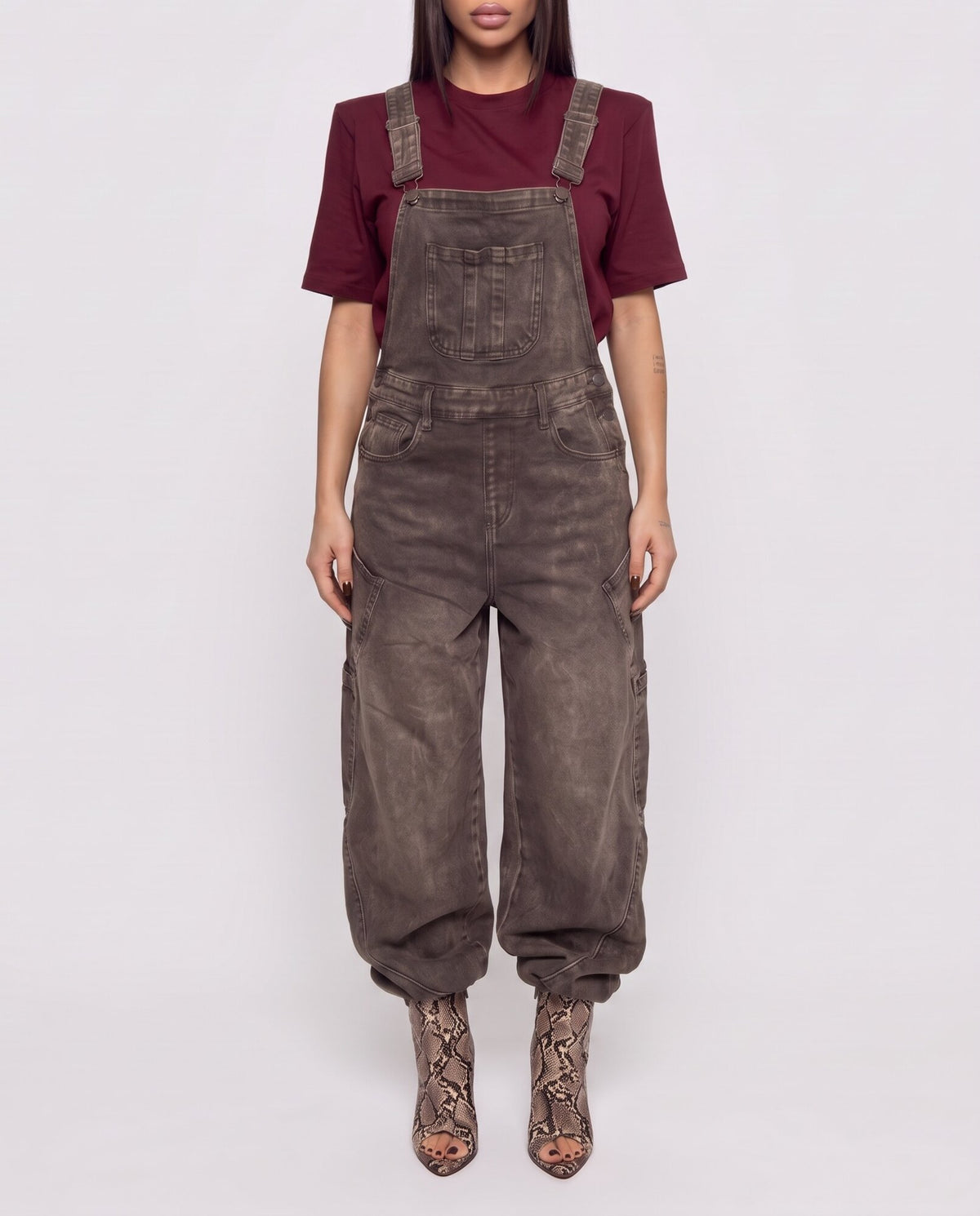 Salopette Washed Mocha