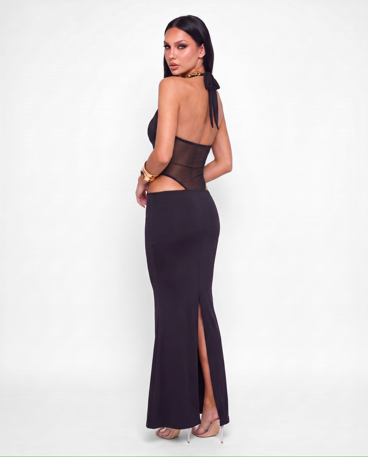 Abito Top Veiled - Black