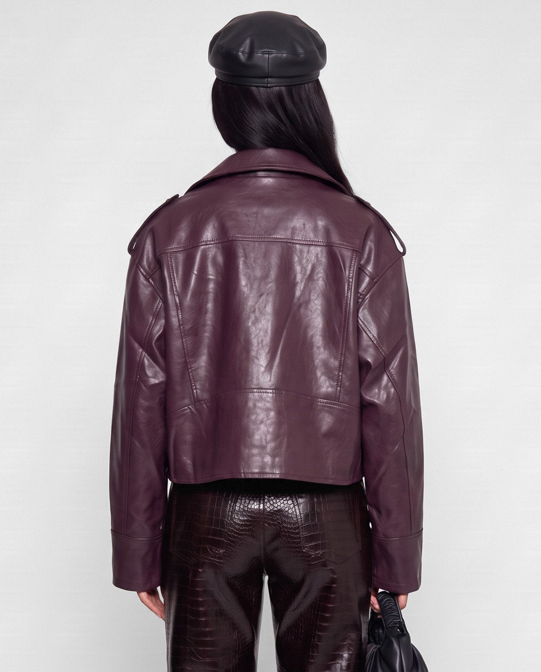 Chiodo Rebel Leather-Cherry Red