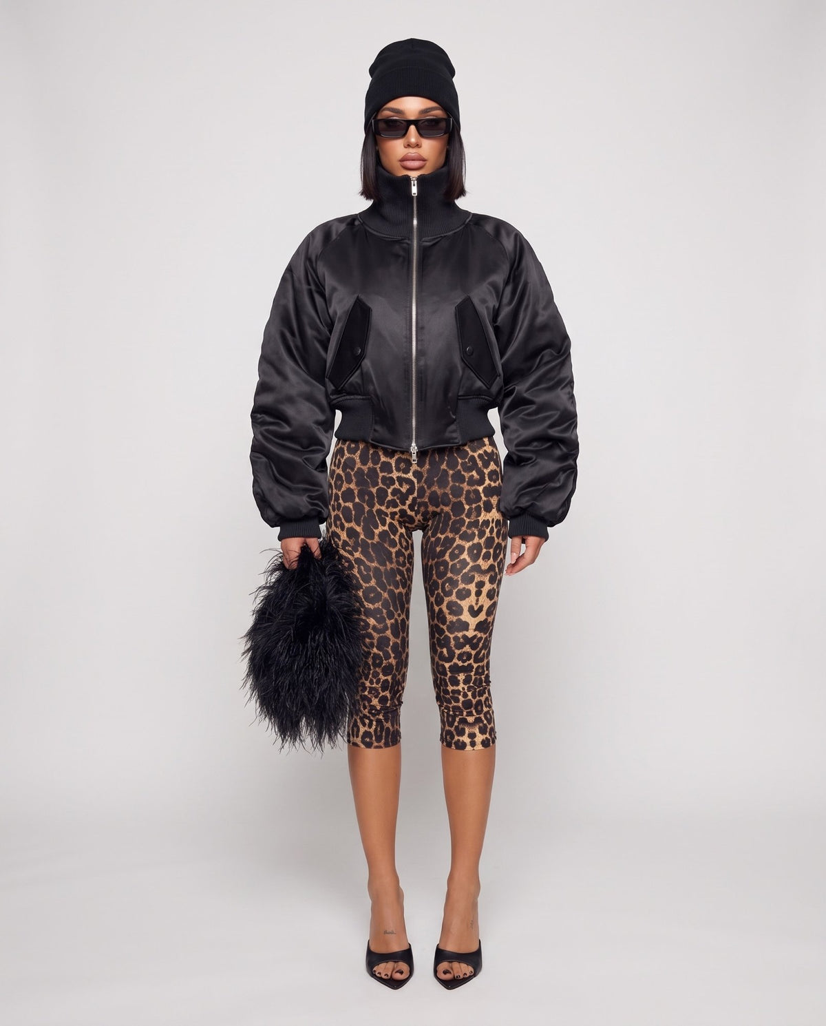 Total Look Bomber Leopard