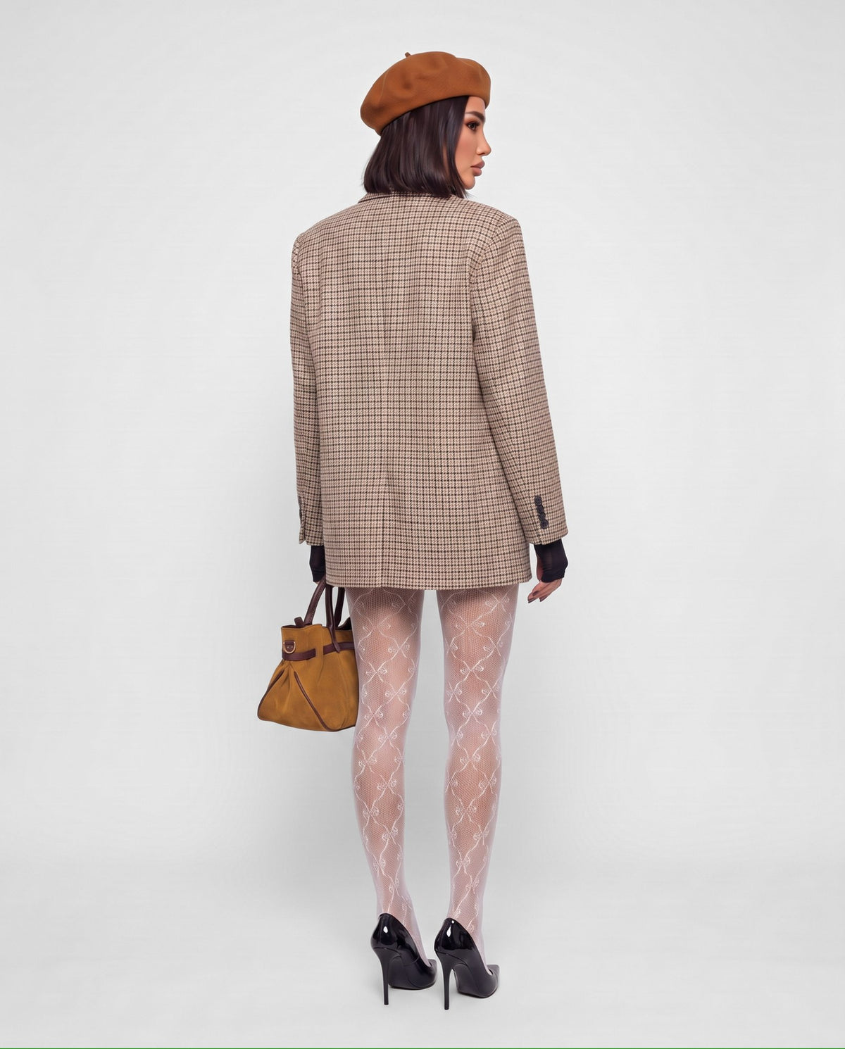 Giacca Classic Check-Beige