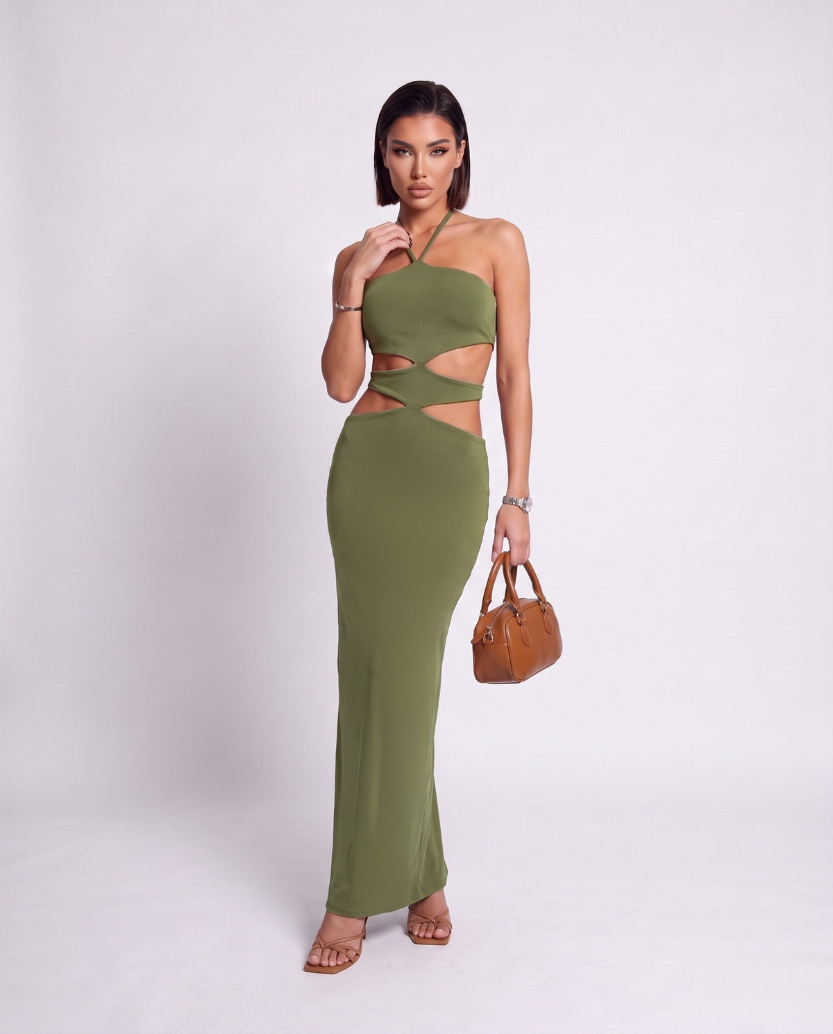 Abito Cut Out-Green