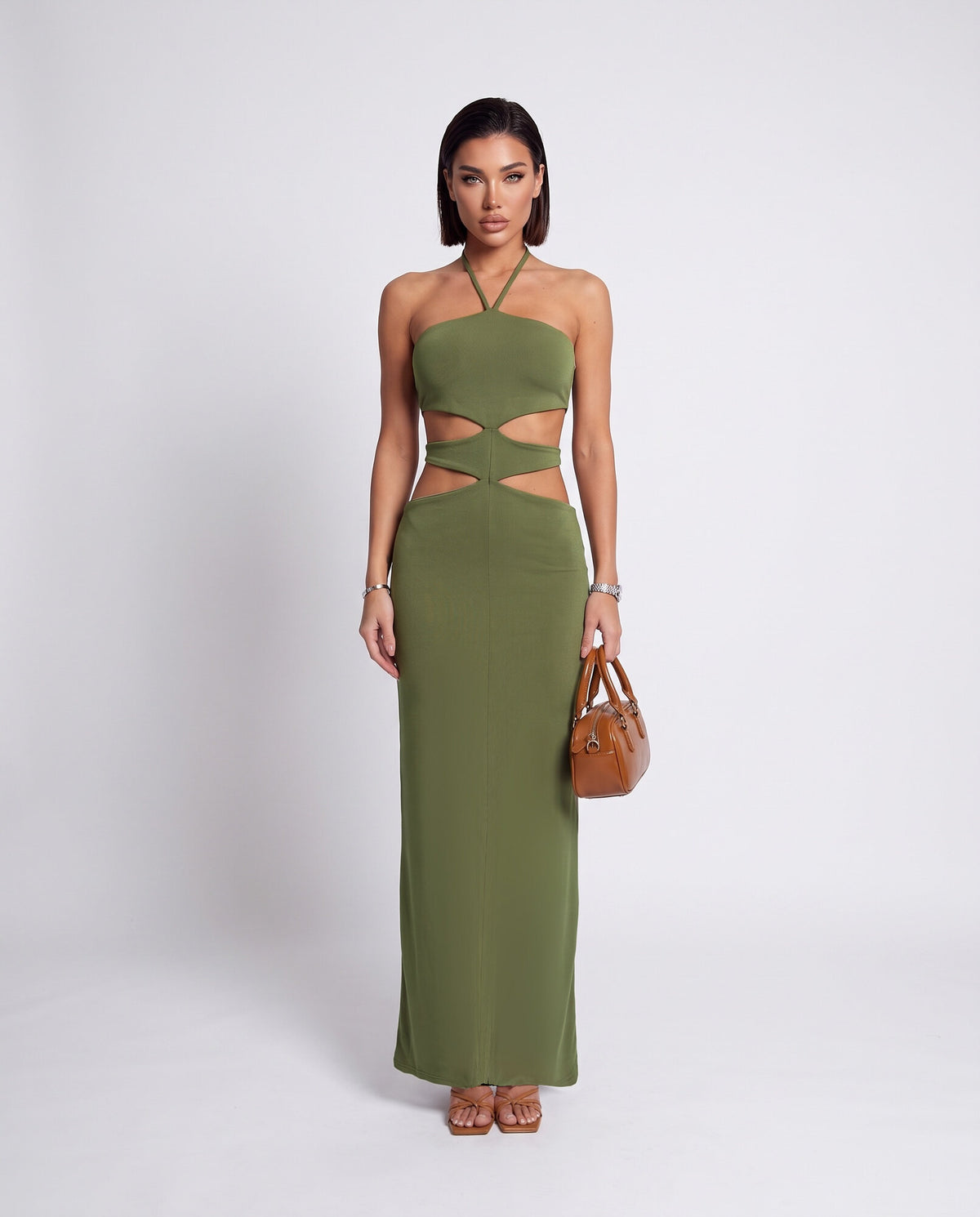Abito Cut Out-Green