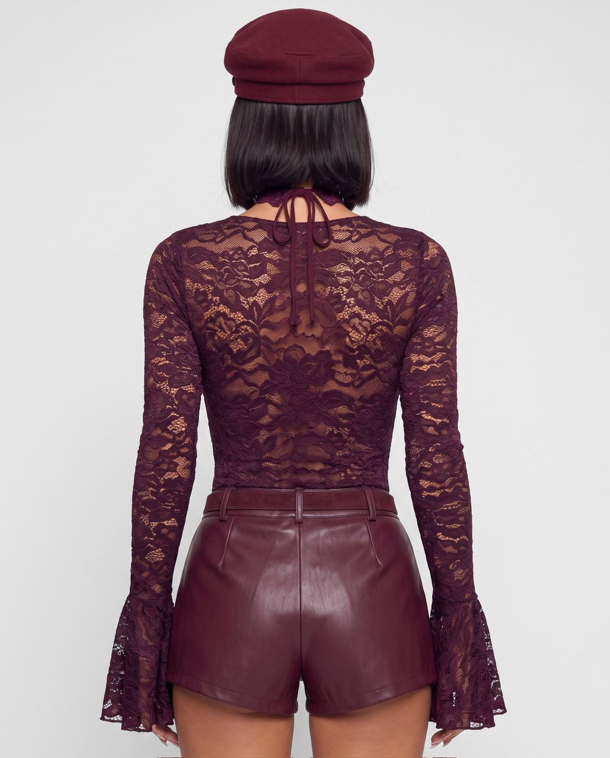 Body Lace Charm-Cherry Red