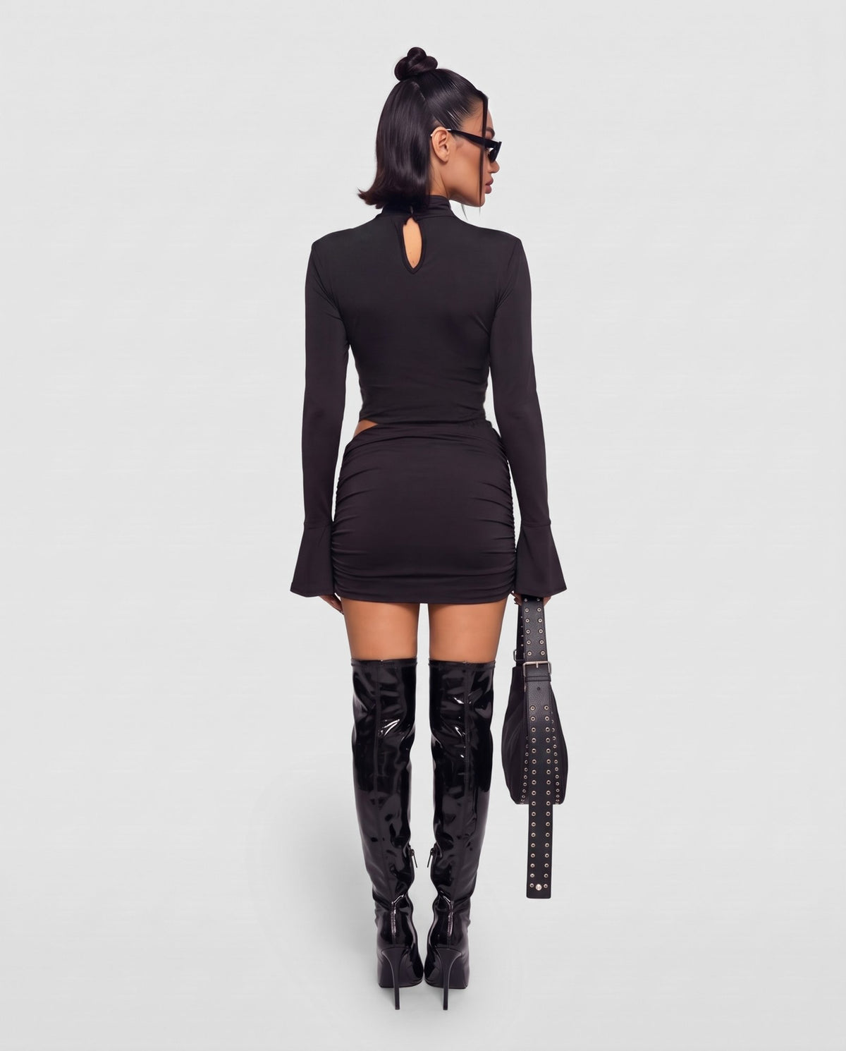 Abito Hole Detail-Black