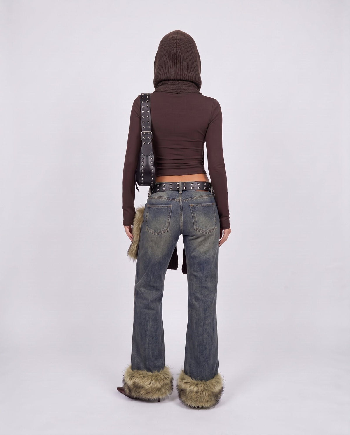 Jeans Fur Trim
