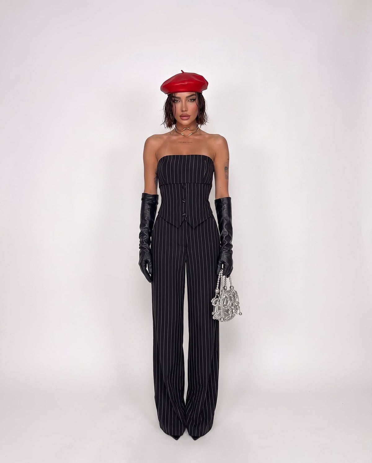 Co-ord Set Pinstriped