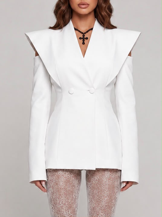 Abito/Giacca Destruttured - White