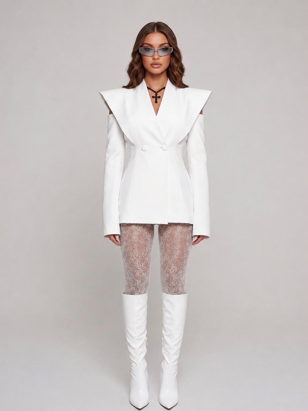 Abito/Giacca Destruttured - White