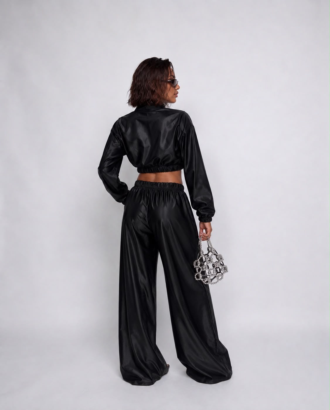 Co-ord Set Kor silk - Black