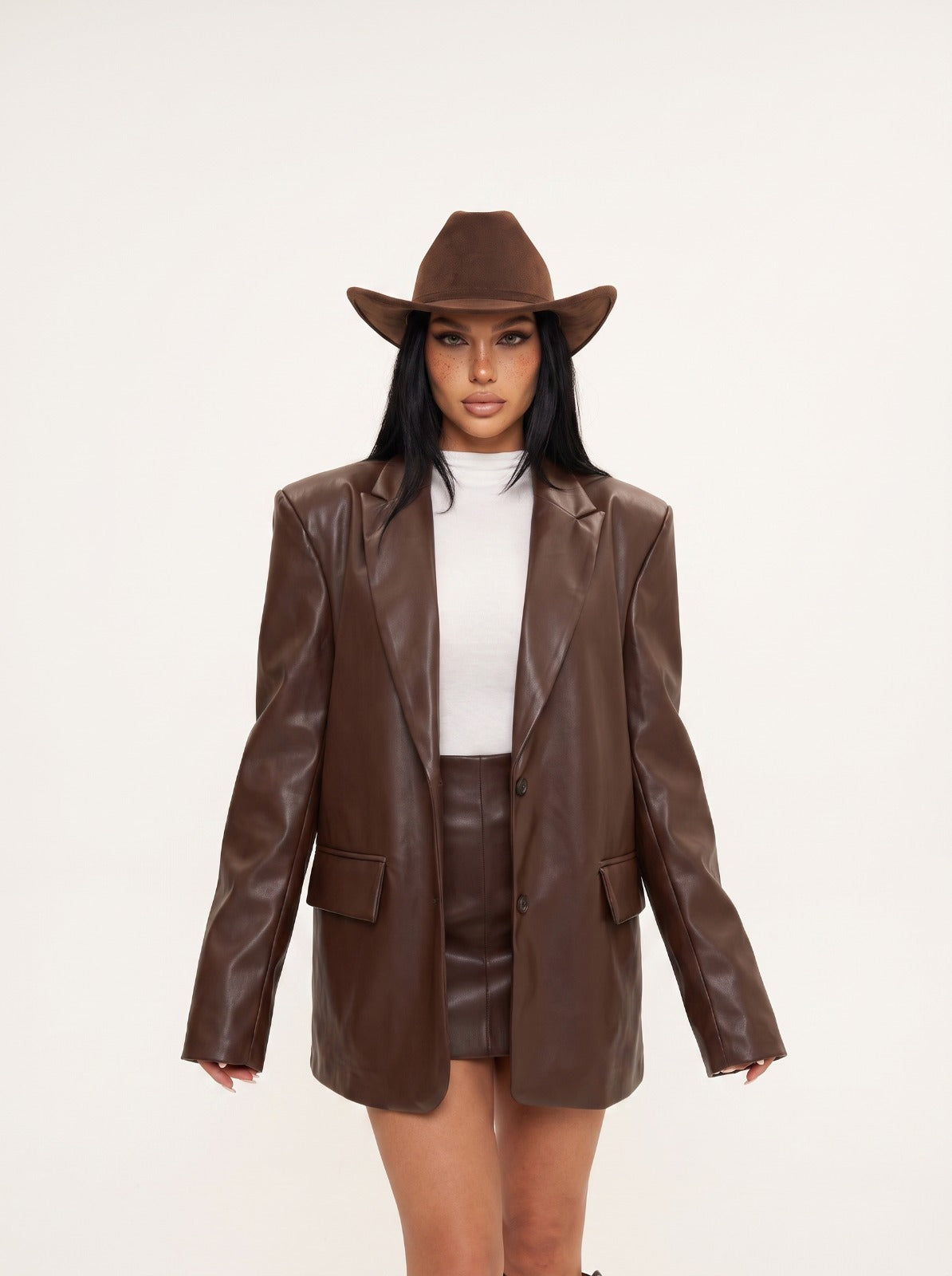 Leather Jacket - Brown