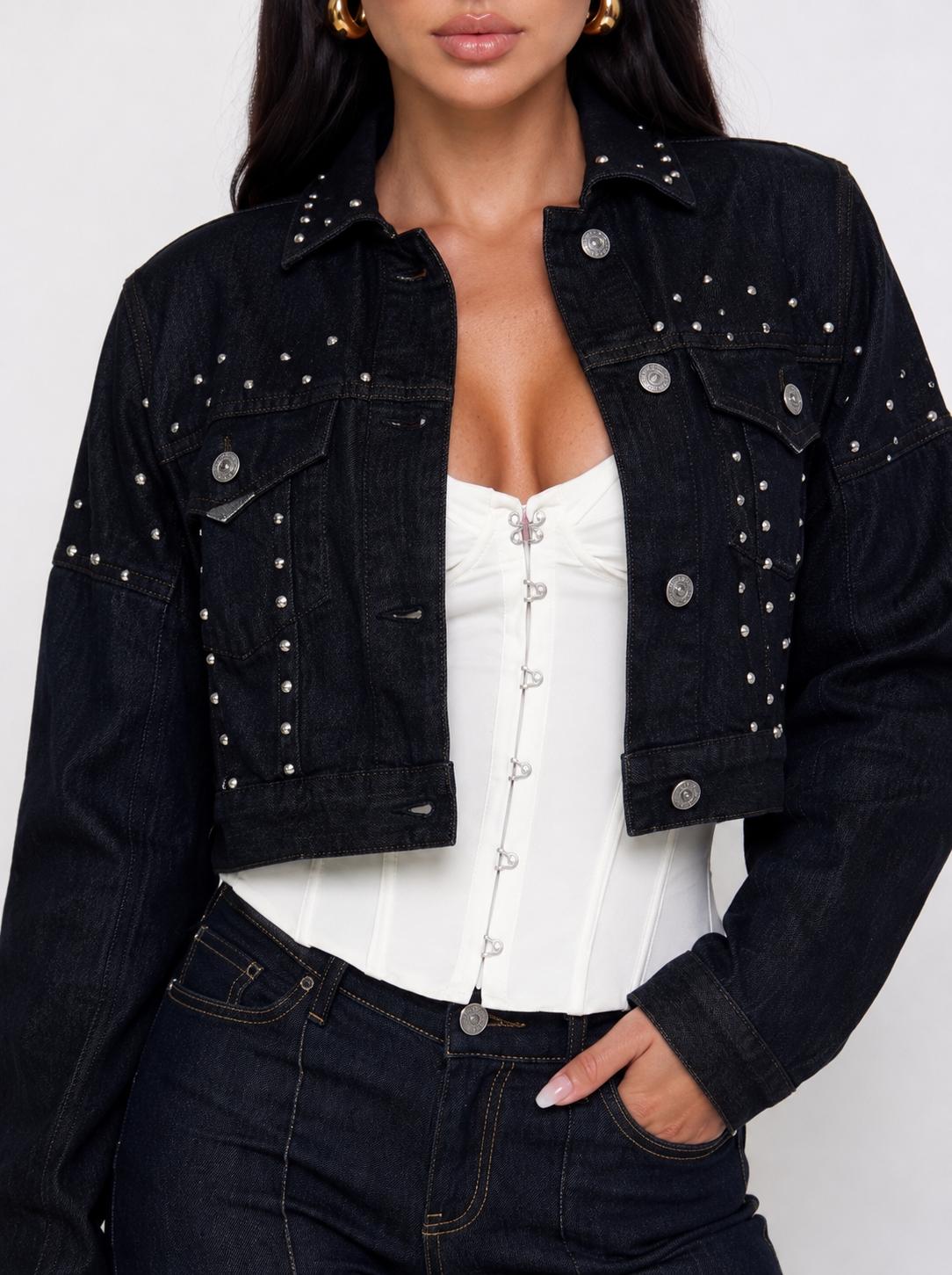 Studded Crop Jacket