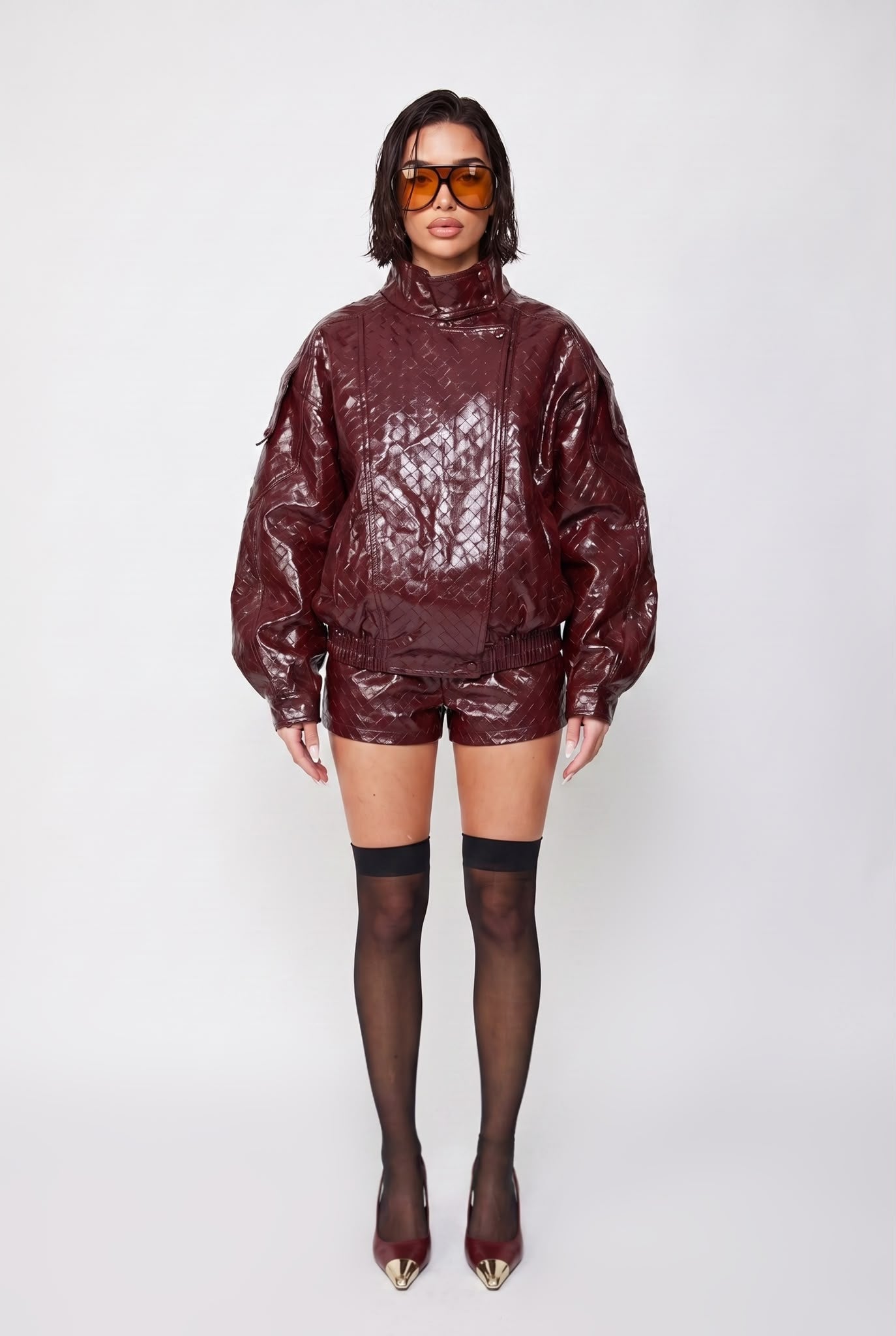 Bomber Austin-Cherry Red