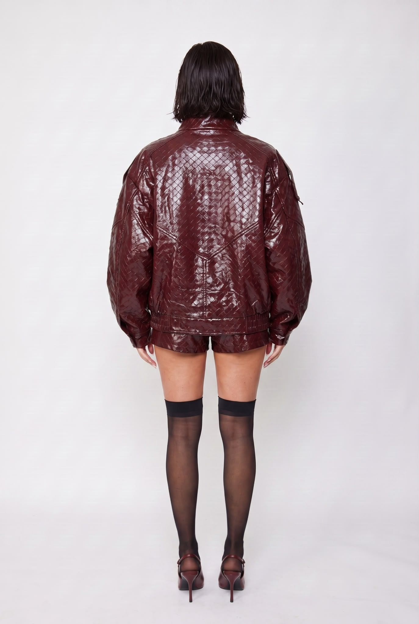 Bomber Austin-Cherry Red