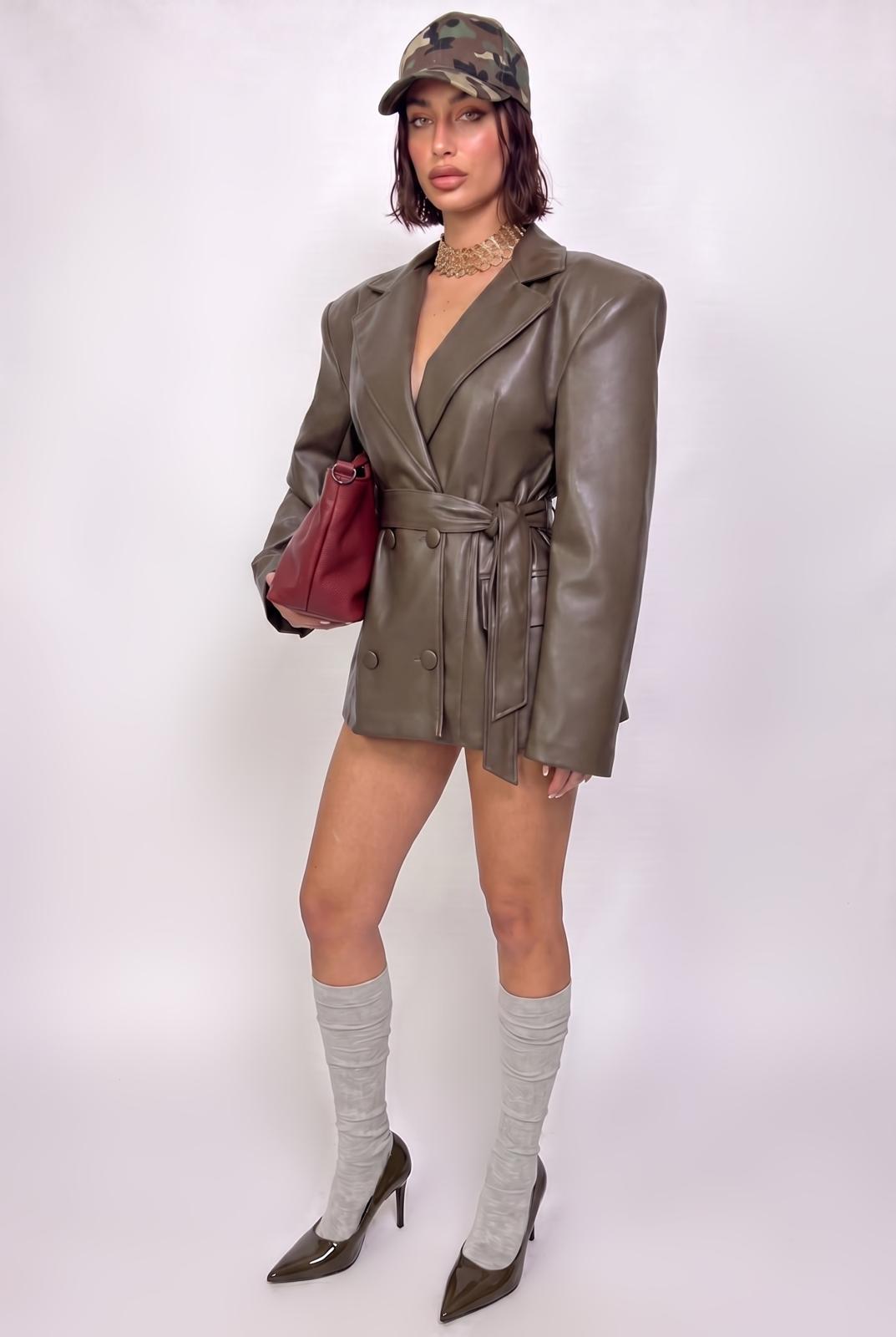 Giacca Leather Doll-Green