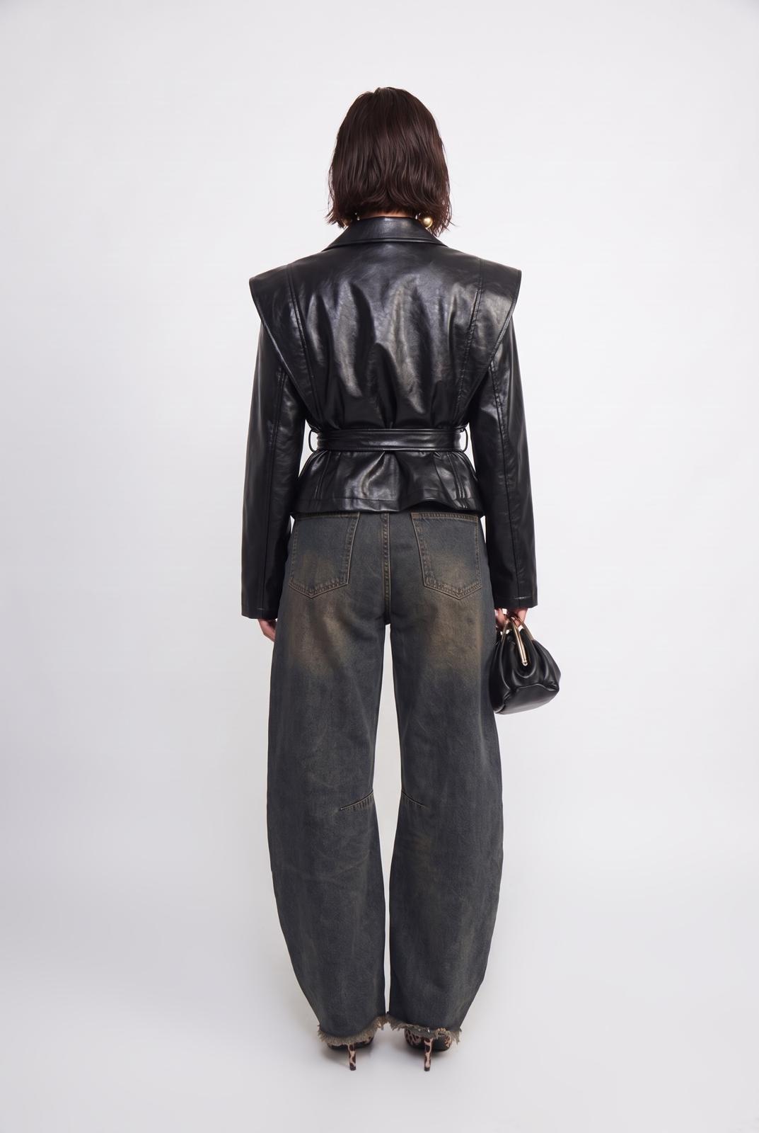 Trench Liquid Leather