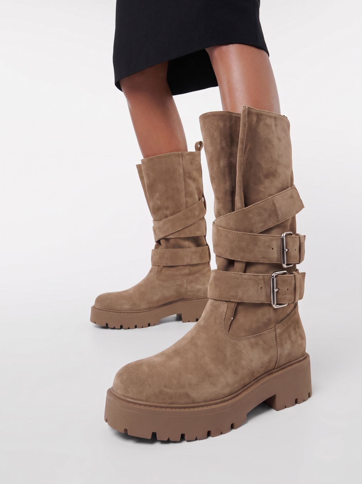 Stivale Suede Rider-Beige